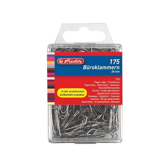Sponky kancelářské  HERLITZ - 175ks/26mm    08760803