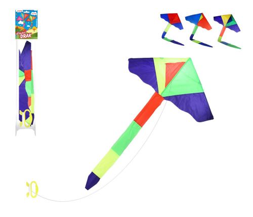 Drak letající Rogalo - nylon, 115 x 50cm, mix