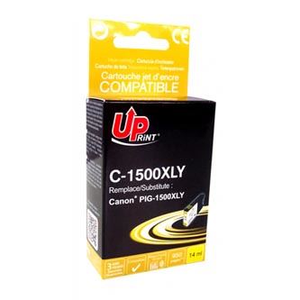 Ink UPrint kompatibilní, s PGI 1500XL, C-1500XLY, yellow, 950str., 14ml, high capacity