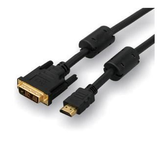 Video kabel LOGO DVI (18+1) samec, HDMI samec, 2m, černý