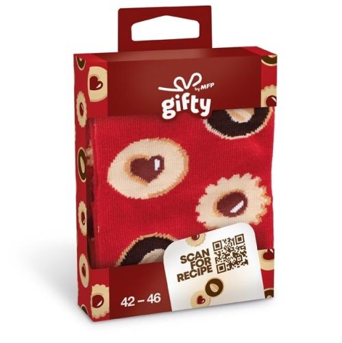 Gifty - Vánoční ponožky 1 - Linecké cukroví - 42-46 1043101