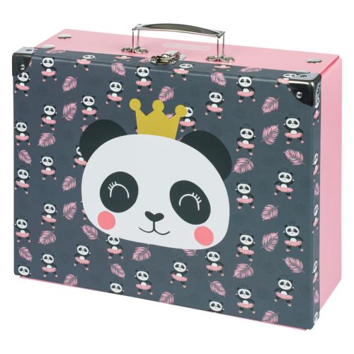 Školní kufřík Panda - skládací s kováním     A-33181