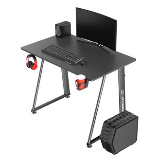 Herní stůl ULTRADESK ENTER V2, 100x60 cm, 75cm, s držákem na sluchátka a pití,
