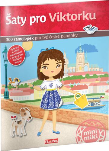 Šaty pro Viktorku - kniha samolepek K-PC-6001