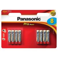 Baterie alkalická, AAA, 1.5V, Panasonic, blistr, 8-pack, 265949, Pro Power (1)
