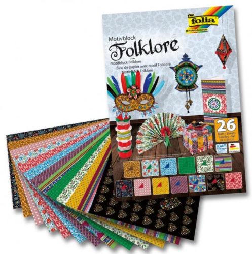 Blok s motivem folklór, 26 listů    f47049