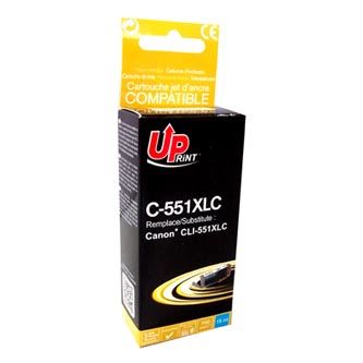 Ink UPrint kompatibilní, s CLI551C XL, C-551XLC, cyan, 695str., 11ml, high capacity