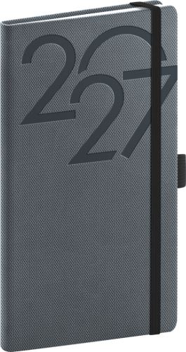 Diář týdenní - Ajax 2027 - kapesní - černý - 9 x 15,5 cm   PGD-KAPAJ-7798