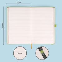 Notes Zelený, linkovaný, 13 × 21 cm        A-33209 (1)