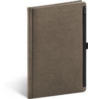 NOTIQUE Notes Hardy hnědý linkovaný, 13 x 21cm A-8760