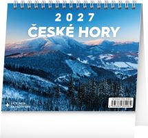 Kalendář stolní - České hory 2027 - 16,5 x 13 cm   PGS-36906