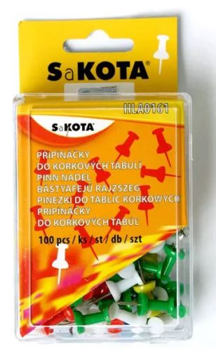 ŠPENDLÍKY barevné mapové 100ks         HLA0161