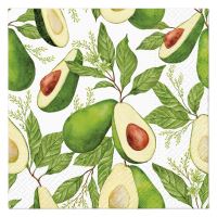 Ubrousky PAW Avocado Fever 33x33cm, třívrstvý, 20ks