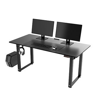 Pracovní stůl ULTRADESK UPLIFT 160X75 cm, 72-118 cm,černá-černá