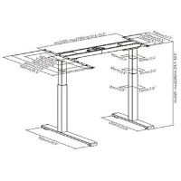 Rám rohového stolu Powerton ERGO EDGE - elektricky nastavitelná výška, 125 kg nosnost (11)