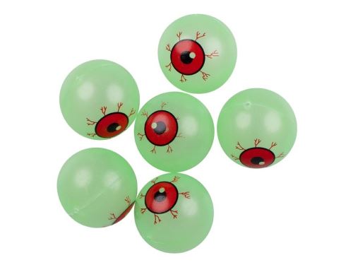 Oči Halloween - 3,5cm svítící - 6ks   1042940