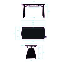 Herní stůl ULTRADESK BOOSTER, 136x70,5 cm, 75 cm, RGB podsvícení, držák sluchátek i nápojů (16)