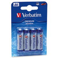 Baterie alkalická AA, Verbatim, 4-pack (3)