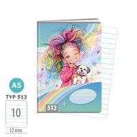 Sešit A5 - 513 - 10listů - Rainbow Ella   1594-0426