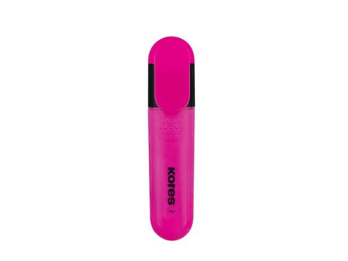 Zvýrazňovač KORES - Bright Liner - růžový - 0,5-5mm - plochý - klínový hrot   36102
