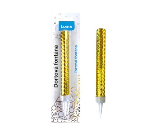 Fontána 12cm zlatá LUMA (120567)