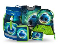 Školní set 5 BAAGL - Airy Fotbal Míč - batoh, penál, sáček, zástěra, peněženka   A-36562