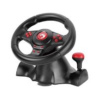 Volant Marvo GT-903 - s pedály, řadící pákou, 16tl., USB, černý (10)
