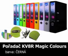 Pořadač pákový HIT A4, KV8R MAGIC COLOURS, černý, RADO, 7,5cm, 337.10 doprodej