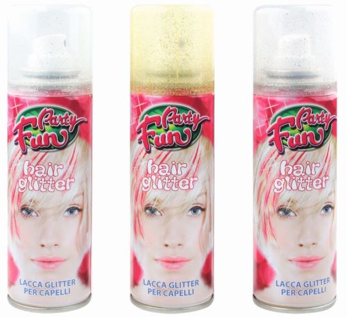 Lak na vlasy s glitry 125 ml - ZLATÁ      143-01