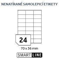 Etikety EUROLABELS  70x36mm, bílé, 24ks/arch, 100 archů, samolepící