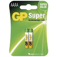 Baterie alkalická, AAAA, 1.5V, GP, blistr, 2-pack, speciální