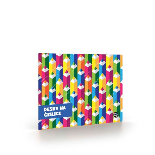 Desky A5 - číslice - Pastelky   4-02223