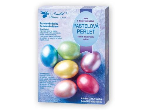 Sada 7701 k dekorování vajíček - pastelová perleť             2221195