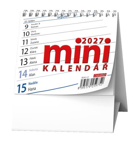 Kalendář stolní - MINI kalendář   BSA3-27