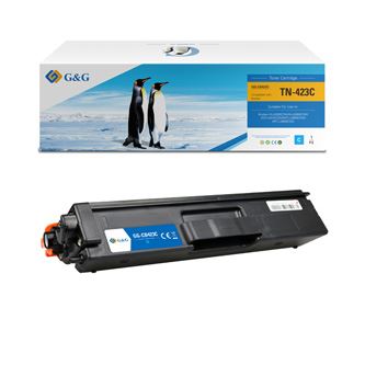 Toner G&G kompatibilní s Brother TN423C, NT-CB423C, cyan, 4000str.