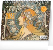 Kalendář stolní - Alfons Mucha 2027 - 16,5 x 13 cm   PGS-36881