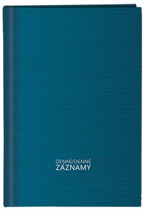 Denní záznamy A4-lamino-Tyrkys BU019-3