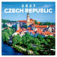 Kalendář poznámkový - Česká republika  2027 - 20 x 20 cm   PGP-36985