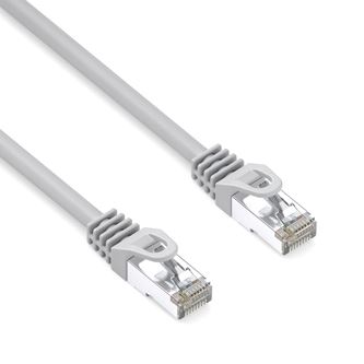 Síťový LAN kabel S/FTP patchcord, Cat.6a, RJ45 samec - RJ45 samec, 50 m, dvojitě stíněný