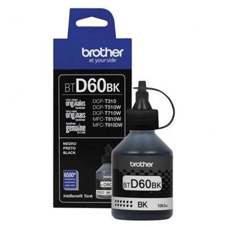 Brother originální ink BTD60BK, black, 6500str., 108ml.