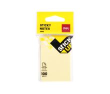 Bloček samolepící STICK UP žlutý 51 x 76mm DELI EA00252