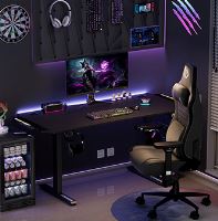 Herní stůl ULTRADESK LEVEL V2, 140x68cm, 72-117cm, elektricky nastavitelná výška, bez podl (5)