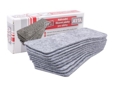 Náhradní filcy ARTA pro stěrky SLIM a DUO 10 ks, 150x62mm , DI-123