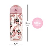Láhev tritanová BAAGL na pití s brčkem - Panda, 500 ml   A-35409 (4)